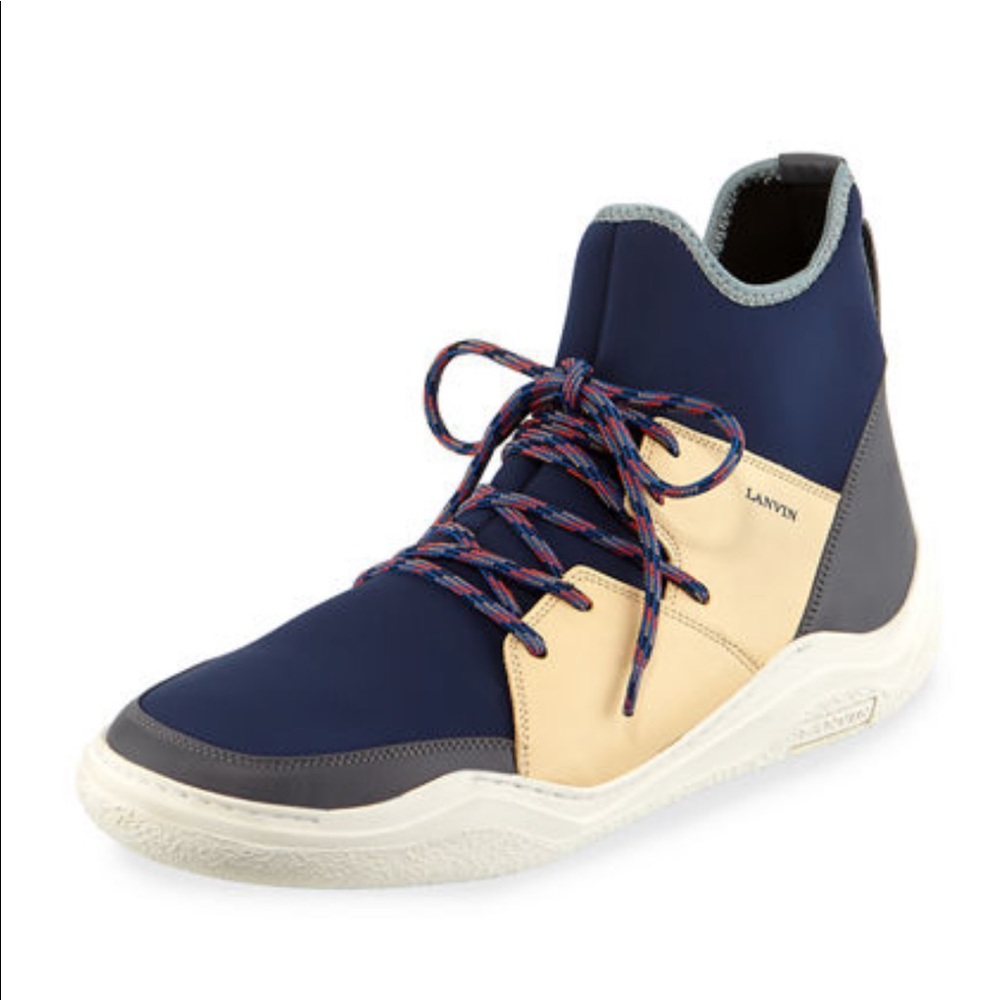 ❌SOLD❌Lanvin Colorblock Neoprene sneakers